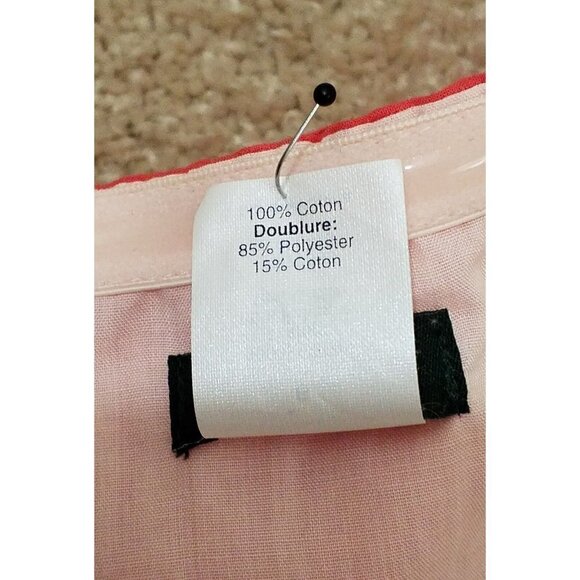 J.CREW~Women's Size 6~Orange Textured Strapless Cotton Party Fully Lined Dress. - Picture 9 of 12